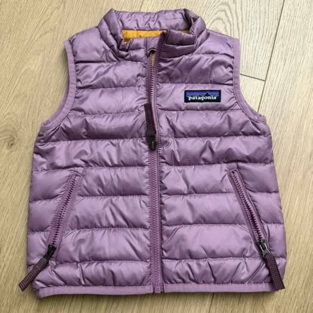 Patagonia Baby Lilac Purple Down Sweater Vest 6-12M